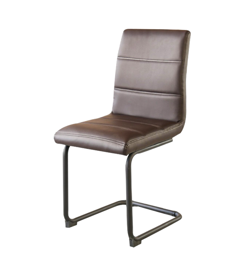 HQ-210 Carbon steel bow-shaped dining chair