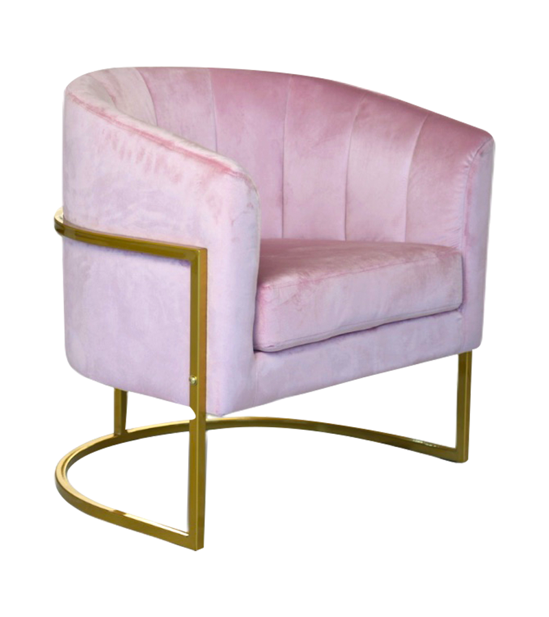 AN333 Scandinavian minimalist light luxury fabric surround chair