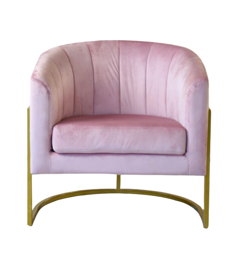 AN333 Scandinavian minimalist light luxury fabric surround chair