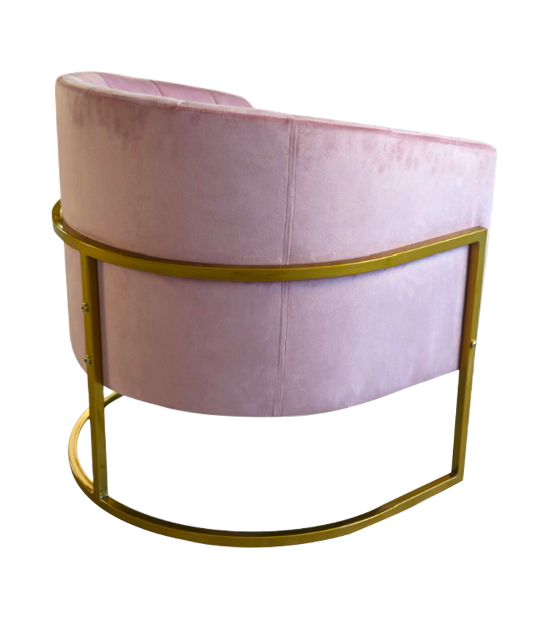 AN333 Scandinavian minimalist light luxury fabric surround chair
