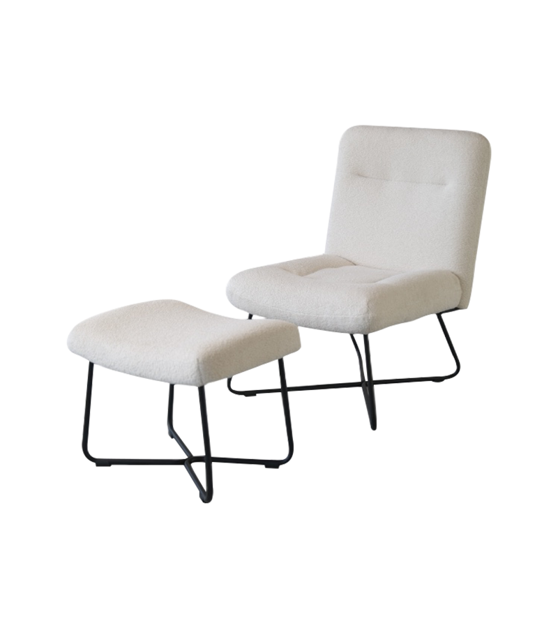 AN307 Minimalist light luxury single sofa set