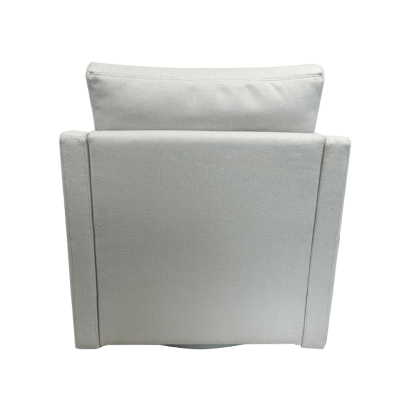 Soft-Packed Inner Frame Wood Frame Linen Fabric Leisure Chair