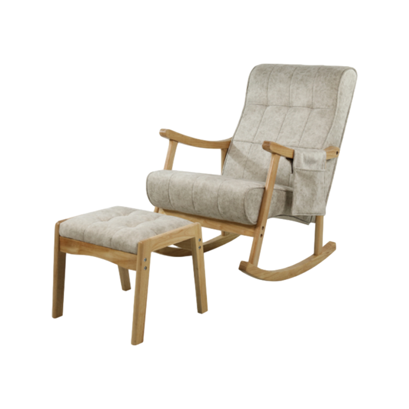 Solid Wood Exterior Frame KD Packaging Leisure Chair