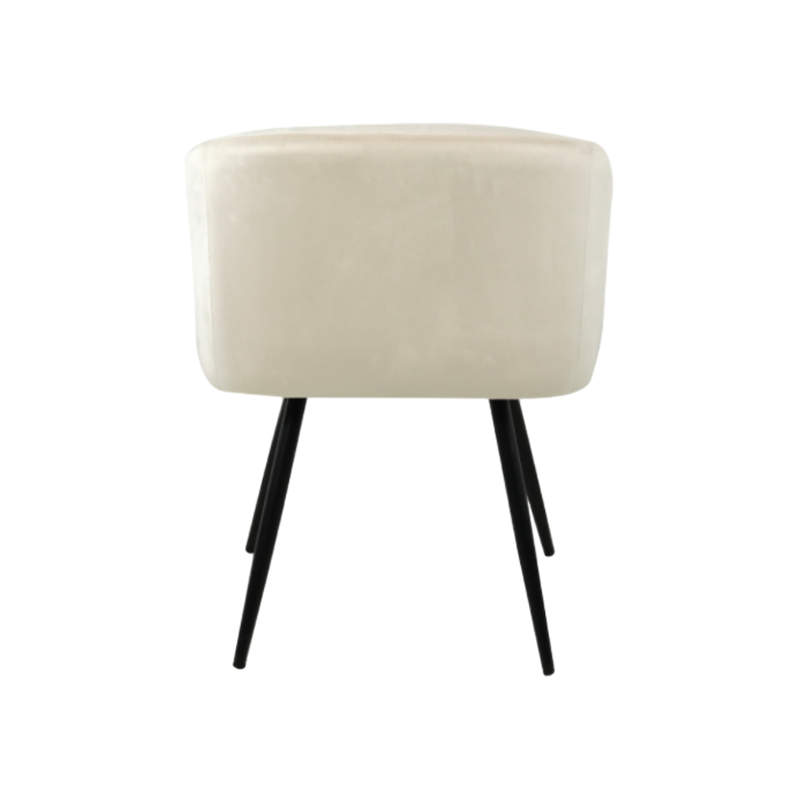 Soft-Wrapped Iron Frame Inner Frame Sponge Elastic Cotton Filled Dining Chair