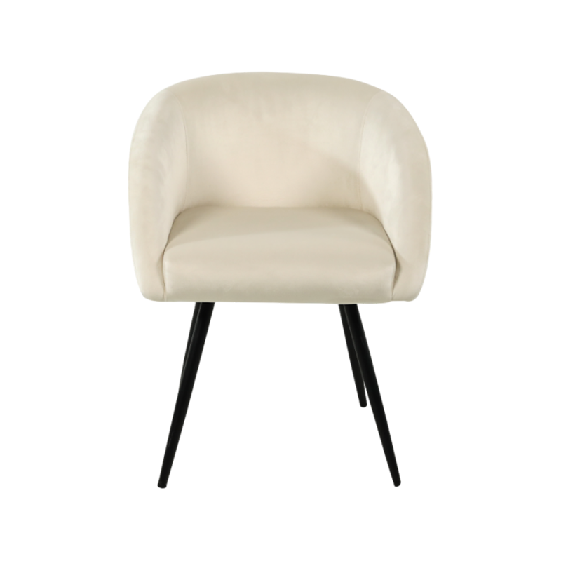 Soft-Wrapped Iron Frame Inner Frame Sponge Elastic Cotton Filled Dining Chair