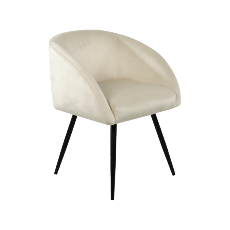 Soft-Wrapped Iron Frame Inner Frame Sponge Elastic Cotton Filled Dining Chair